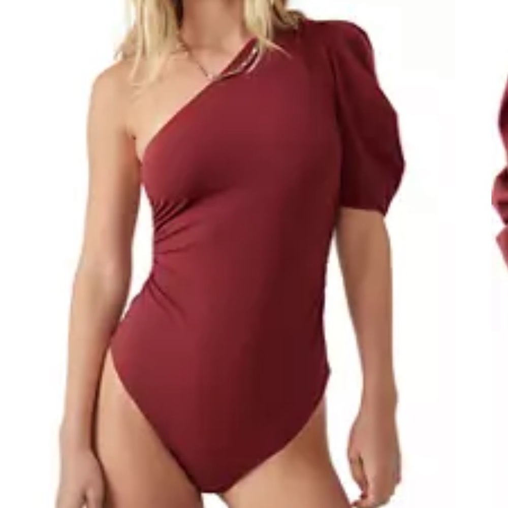 Free people body suit, one shoulder